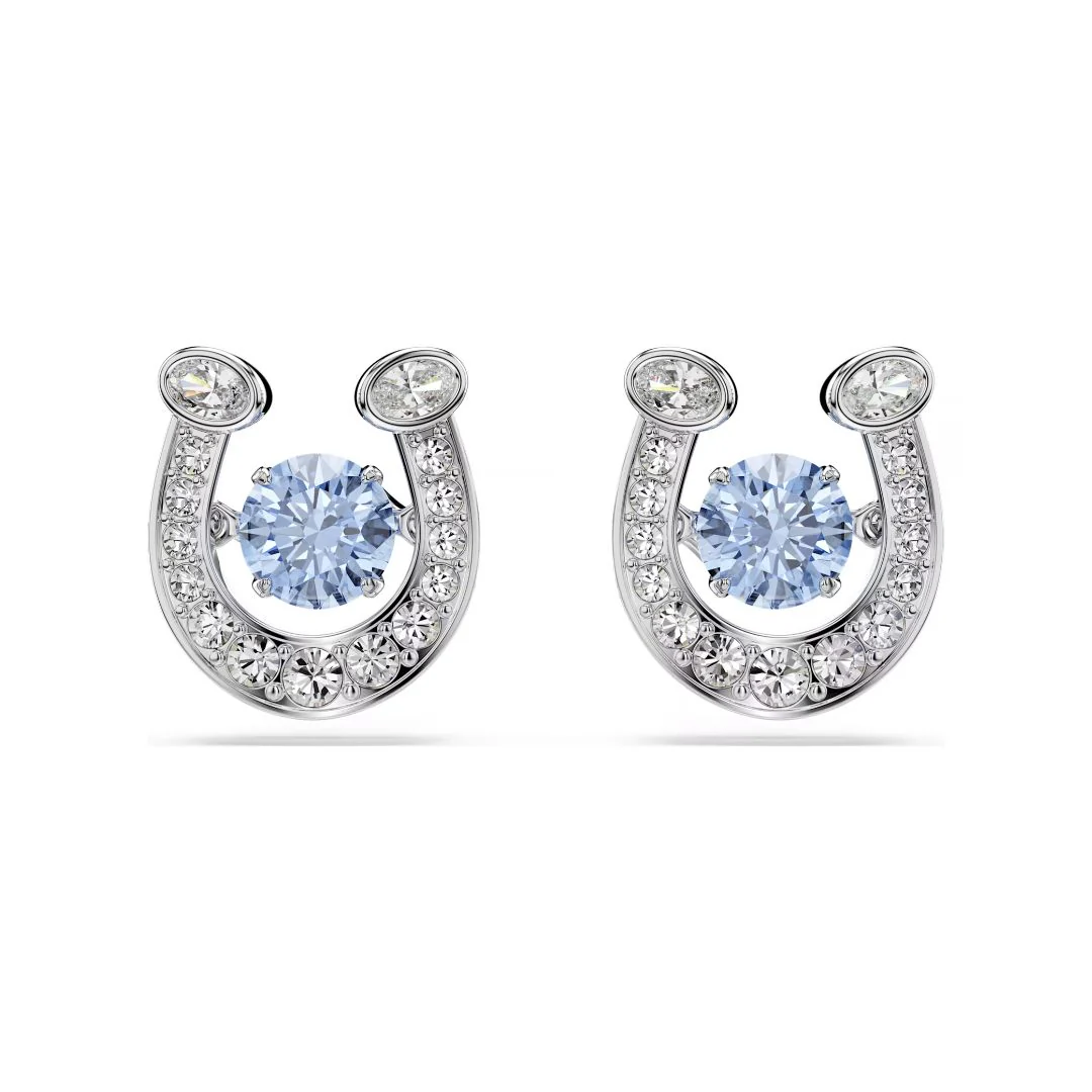 Swarovski Symbolica Horse shoe korvakorut, siniset ja kirkkaat kristallit, 5746563 - Image 3