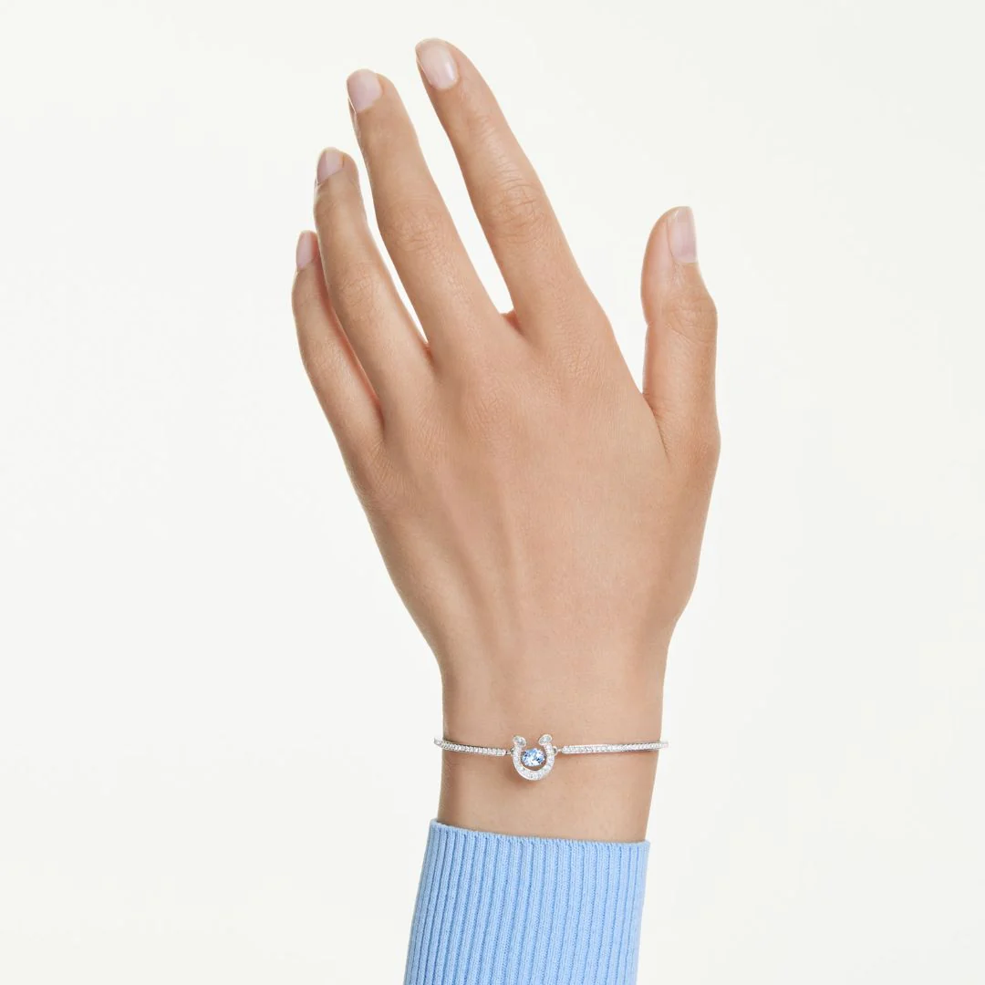 Swarovski Symbolica Horse shoe rannerengas, kirkkaat zirkonit ja sininen kristalli, 5736983 - Image 2
