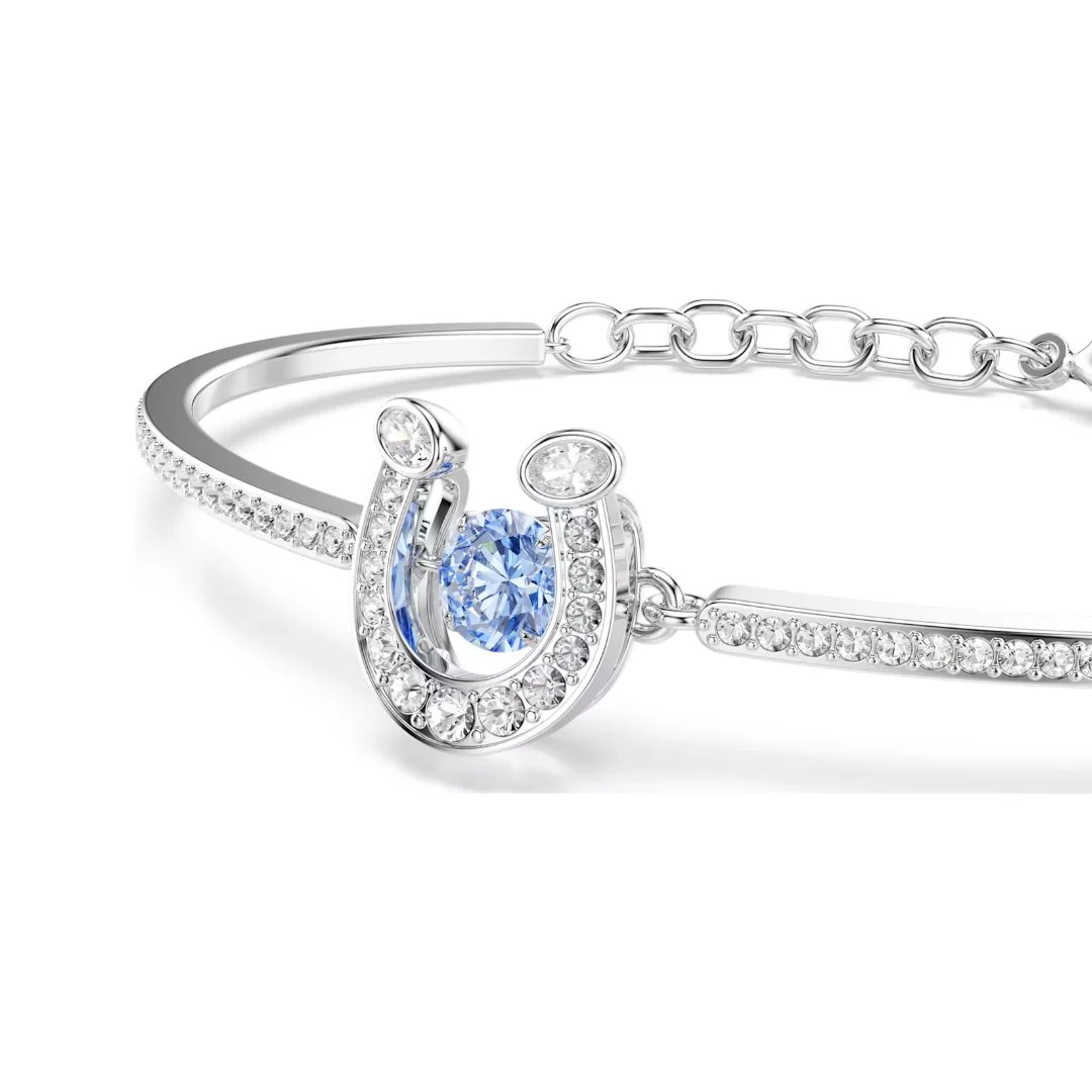 Swarovski Symbolica Horse shoe rannerengas, kirkkaat zirkonit ja sininen kristalli, 5736983 - Image 3