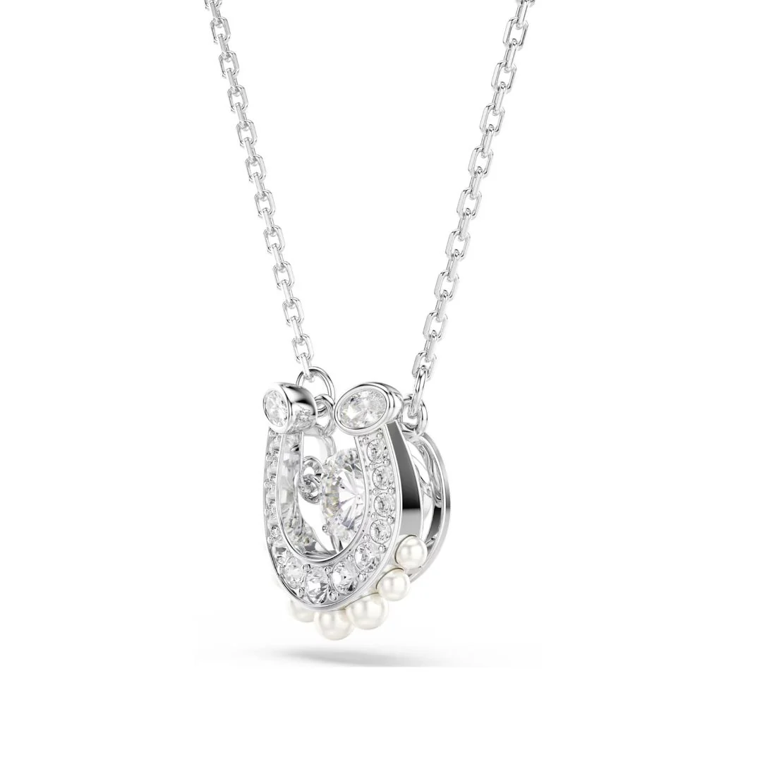 Swarovski Symbolica Horse shoe riipus, kirkkaat zirkonit ja valkoiset helmet, 5736972 - Image 3