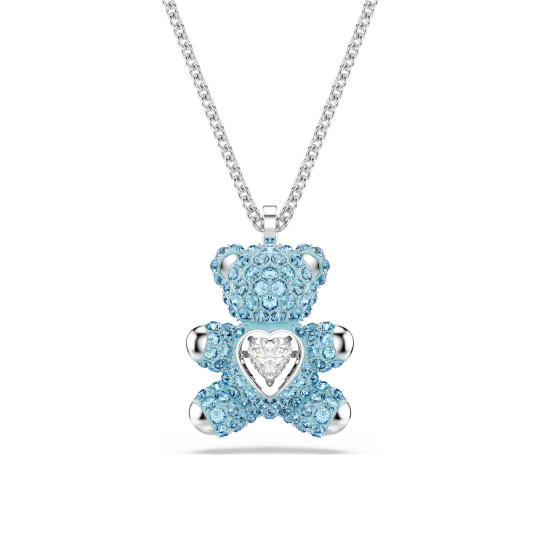 Swarovski Teddy riipus, vaalea metalli ja kirkkaat kristallit, 5737620
