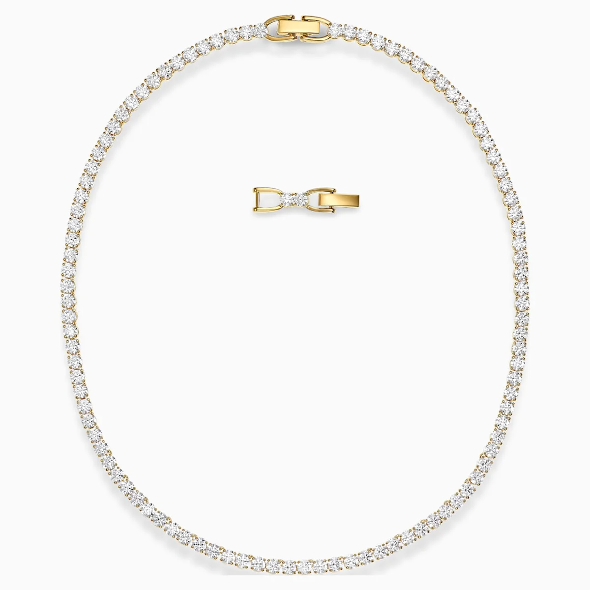 Swarovski Tennis Deluxe kaulakoru, keltakulta