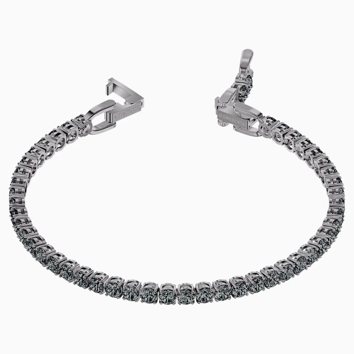 Swarovski Tennis Deluxe kristallirannekoru, harmaa - Image 2