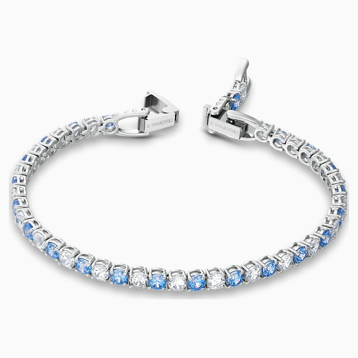 Swarovski Tennis Deluxe kristallirannekoru, sininen - Image 2