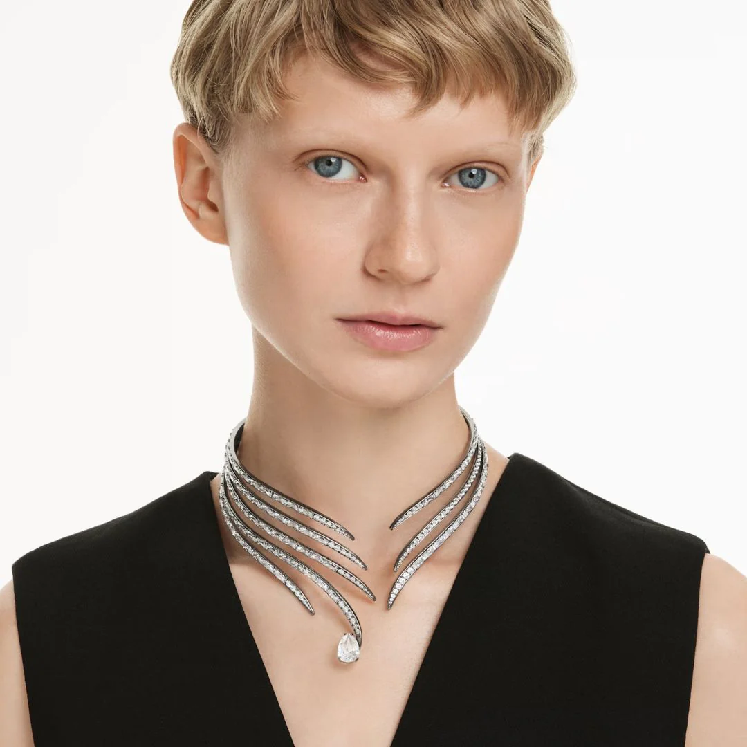 Swarovski The Vienna Collection Choker kaulakoru, tumma metalli ja kirkkaat kristallit 5718674 - Image 3