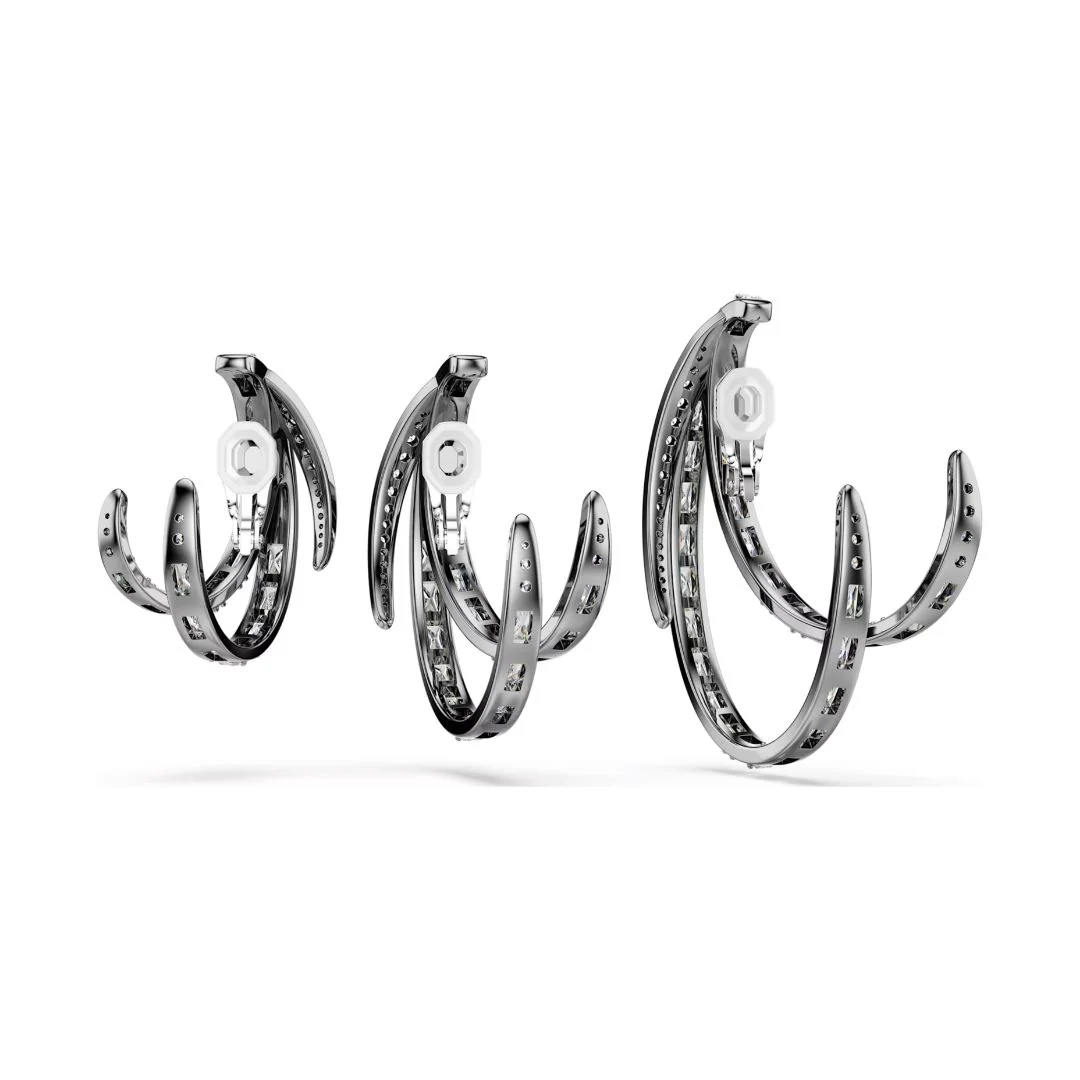 Swarovski The Vienna Collection Ear Cuff korvakorut, 3 kpl, tumma metalli kirkkailla kristalleilla 5709267 - Image 5