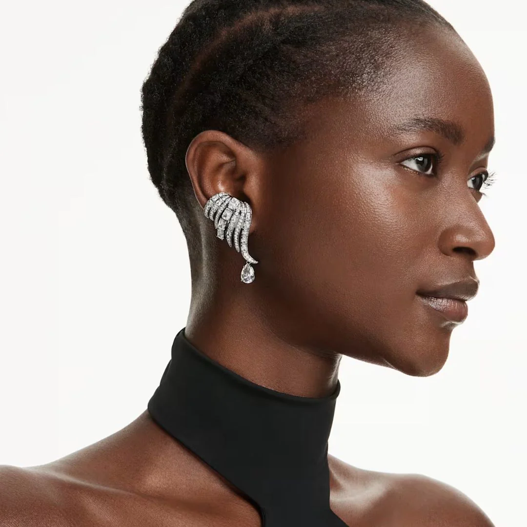 Swarovski The Vienna Collection Ear Cuff korvakorut, tumma metalli kirkkailla kristalleilla 5709265 - Image 2