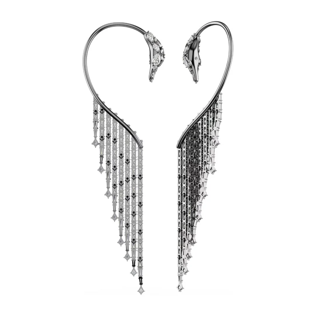 Swarovski The Vienna Collection Ear Cuff korvakorut, tumma metalli kirkkailla kristalleilla 5714555 - Image 3