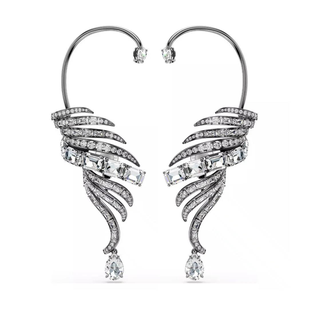 Swarovski The Vienna Collection Ear Cuff korvakorut, tumma metalli kirkkailla kristalleilla 5733809