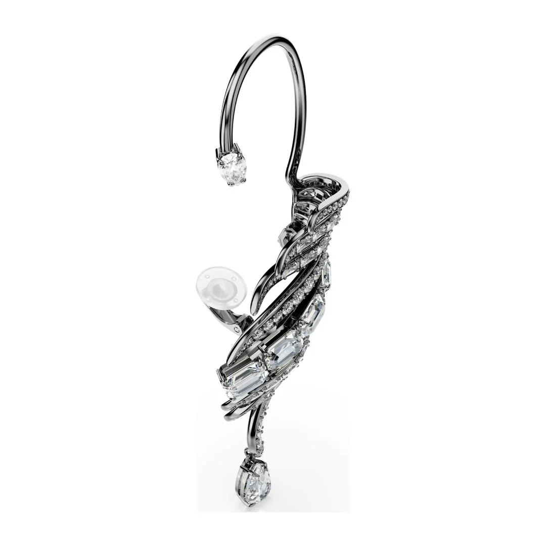 Swarovski The Vienna Collection Ear Cuff korvakorut, tumma metalli kirkkailla kristalleilla 5733809 - Image 3