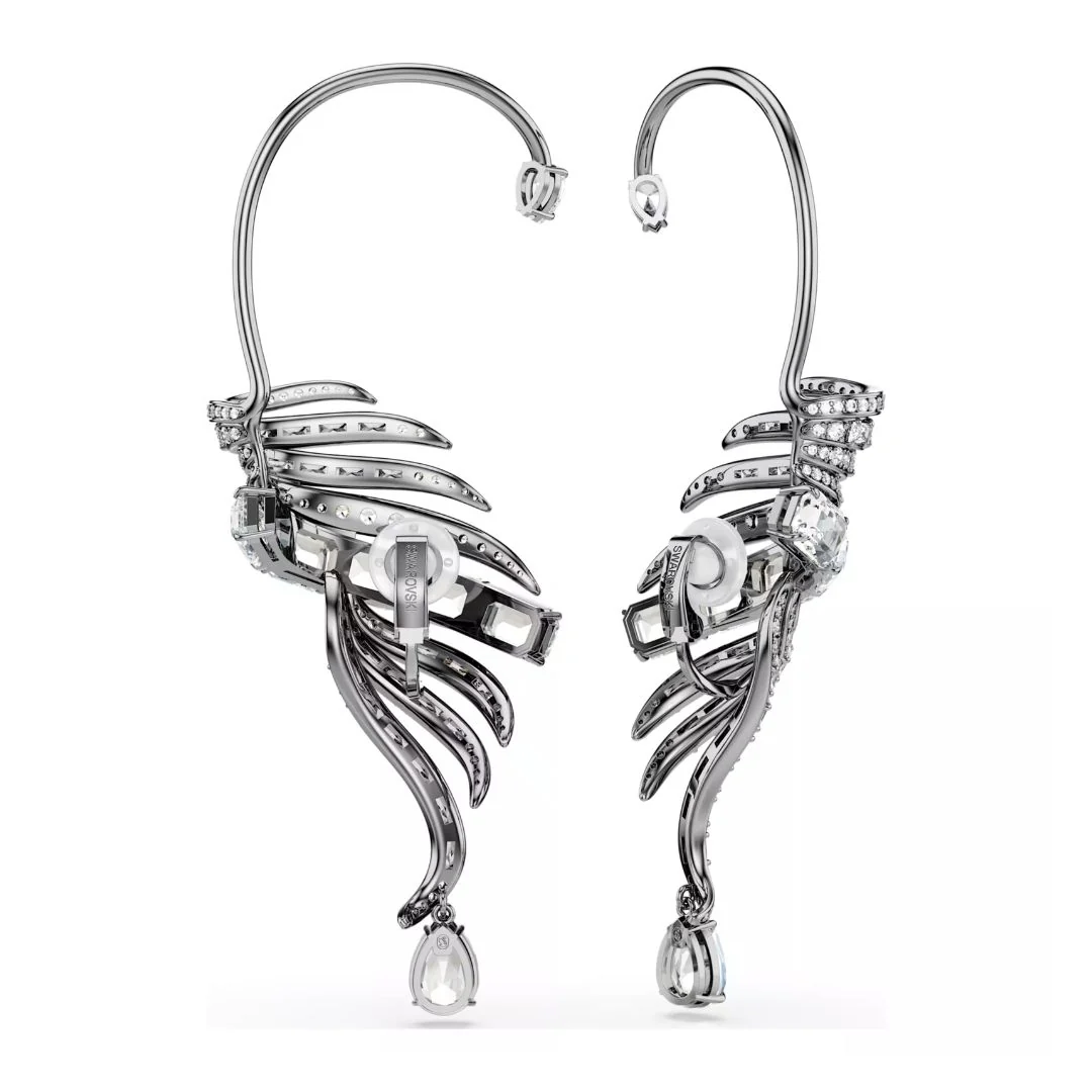 Swarovski The Vienna Collection Ear Cuff korvakorut, tumma metalli kirkkailla kristalleilla 5733809 - Image 4