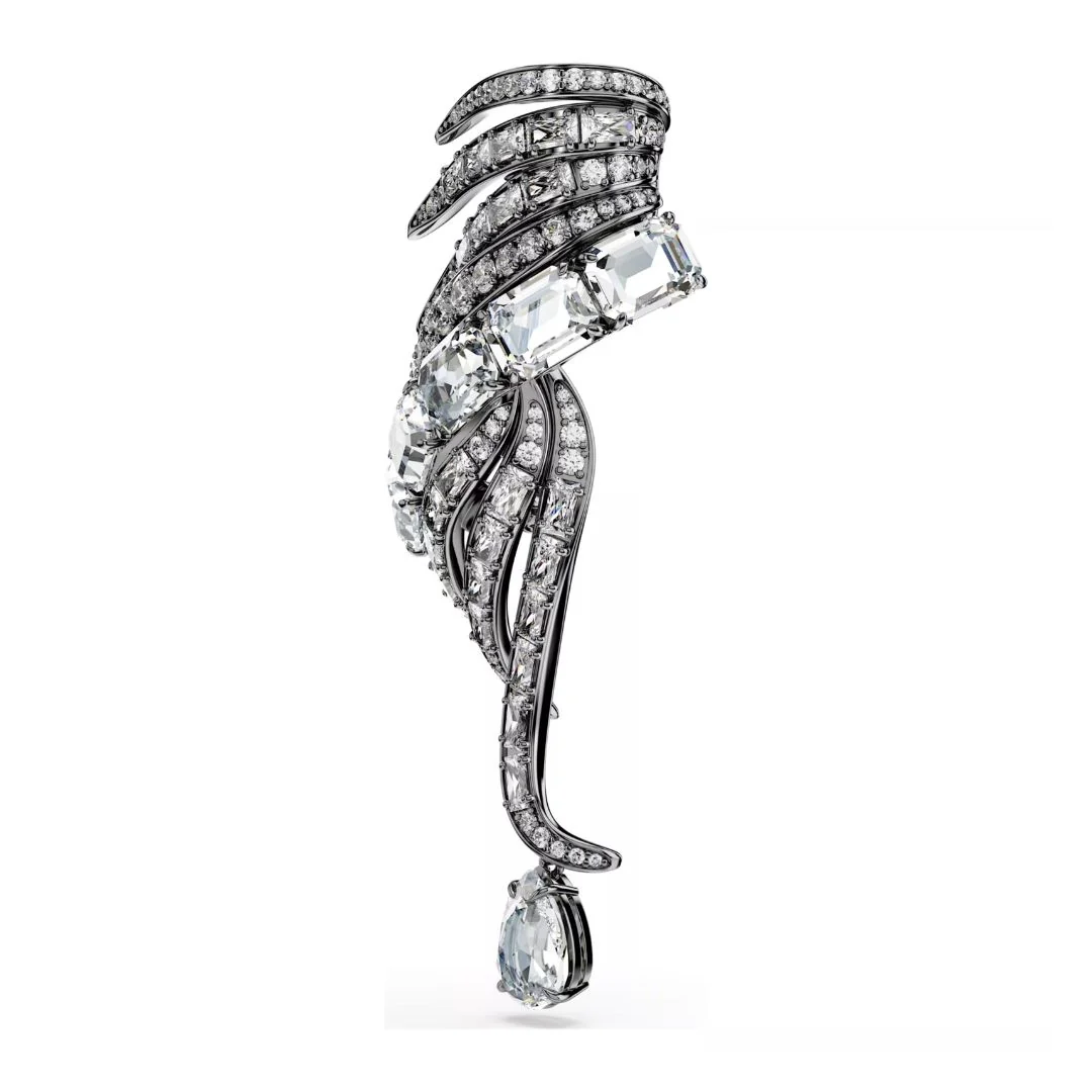 Swarovski The Vienna Collection rintakoru, tumma metalli kirkkailla kristalleilla 5735193 - Image 2