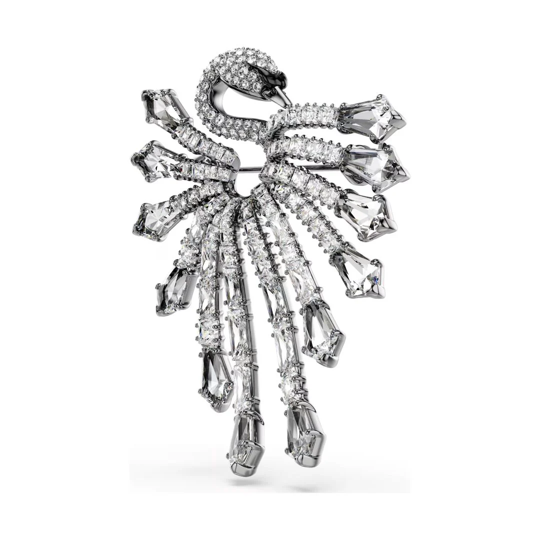 Swarovski The Vienna Collection rintakoru, tumma metalli kirkkailla kristalleilla 5741557 - Image 5