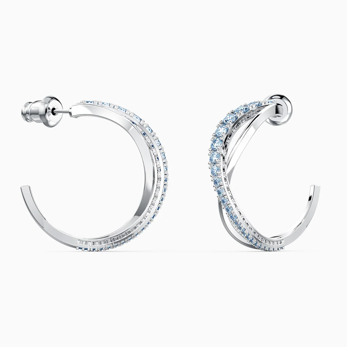 Swarovski Twist Hoop -korvakorut sininen