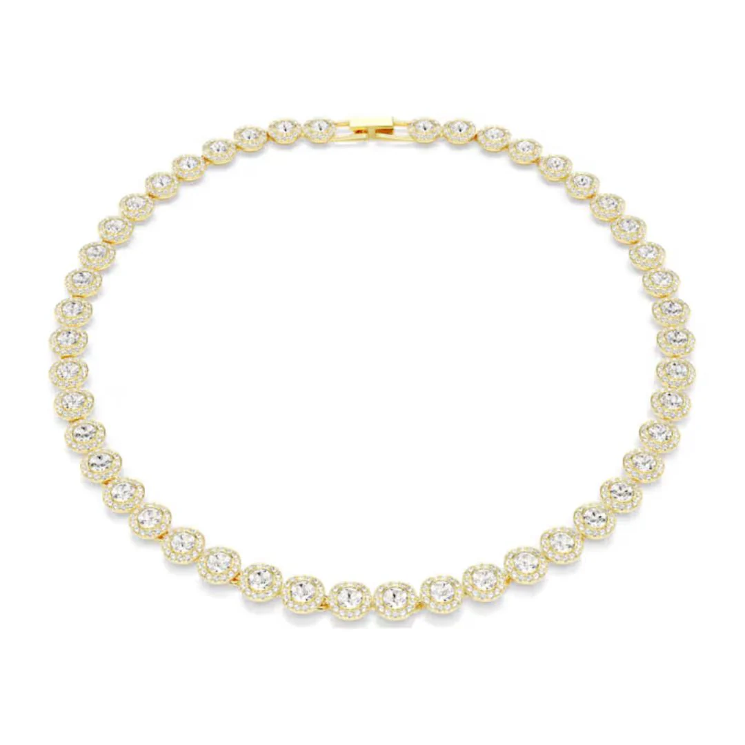 Swarovski Una Angelic kaulakoru, keltakulta ja kirkkaat kristallit, 5720505