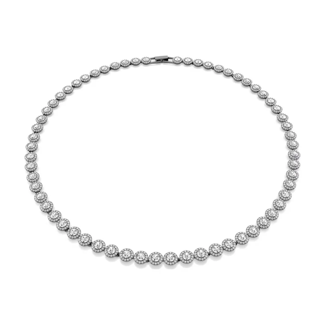 Swarovski Una Angelic kaulakoru, tumma metalli ja kirkkaat kristallit, 5681057