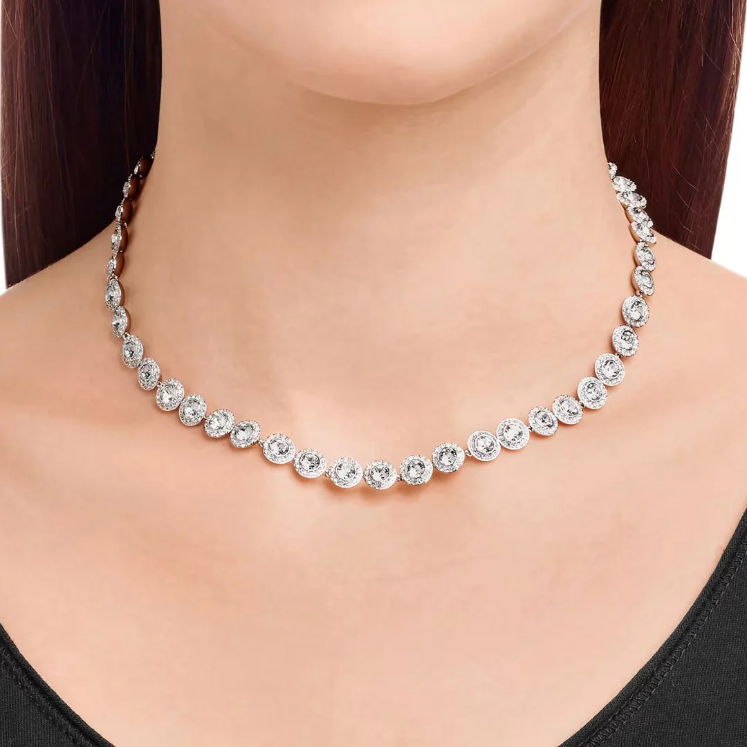 Swarovski Una Angelic kaulakoru, vaalea metalli ja kirkkaat kristallit, 5727095 - Image 4