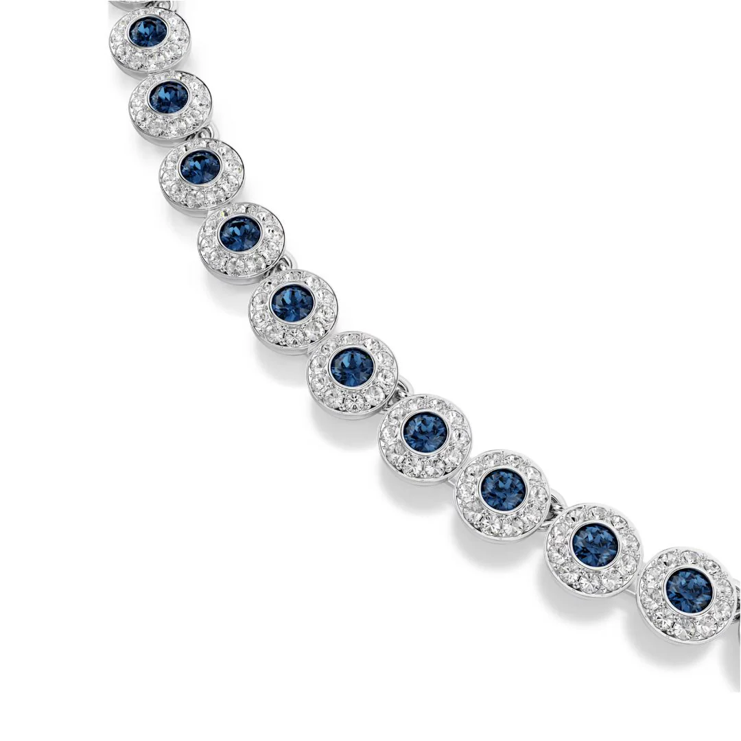 Swarovski Una Angelic kaulakoru, vaalea metalli ja siniset kristallit, 5733402 - Image 2
