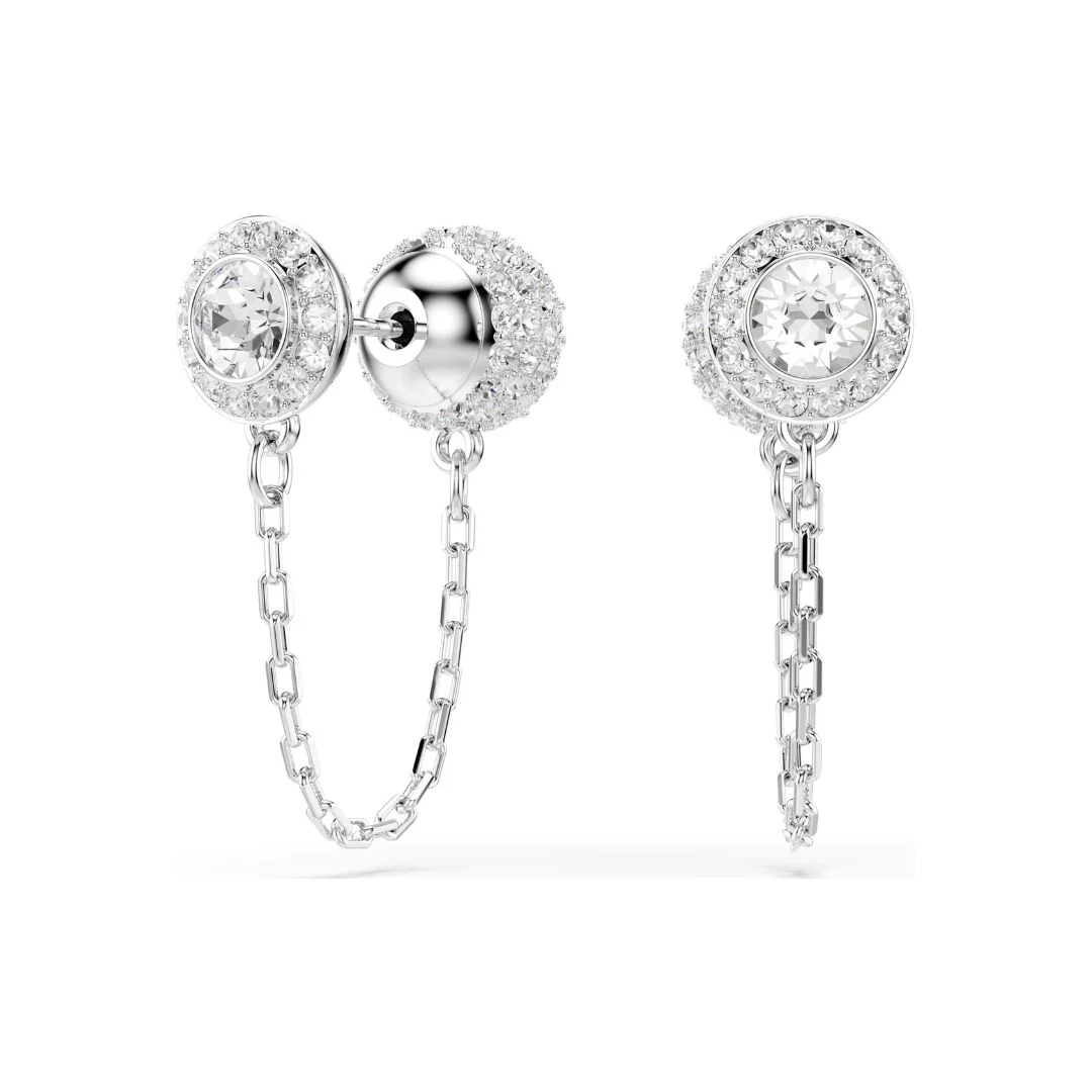 Swarovski Una Angelic korvakorut, vaaleaksi rodinoitu metalli ja kirkkaat kristallit, 5732273 - Image 4
