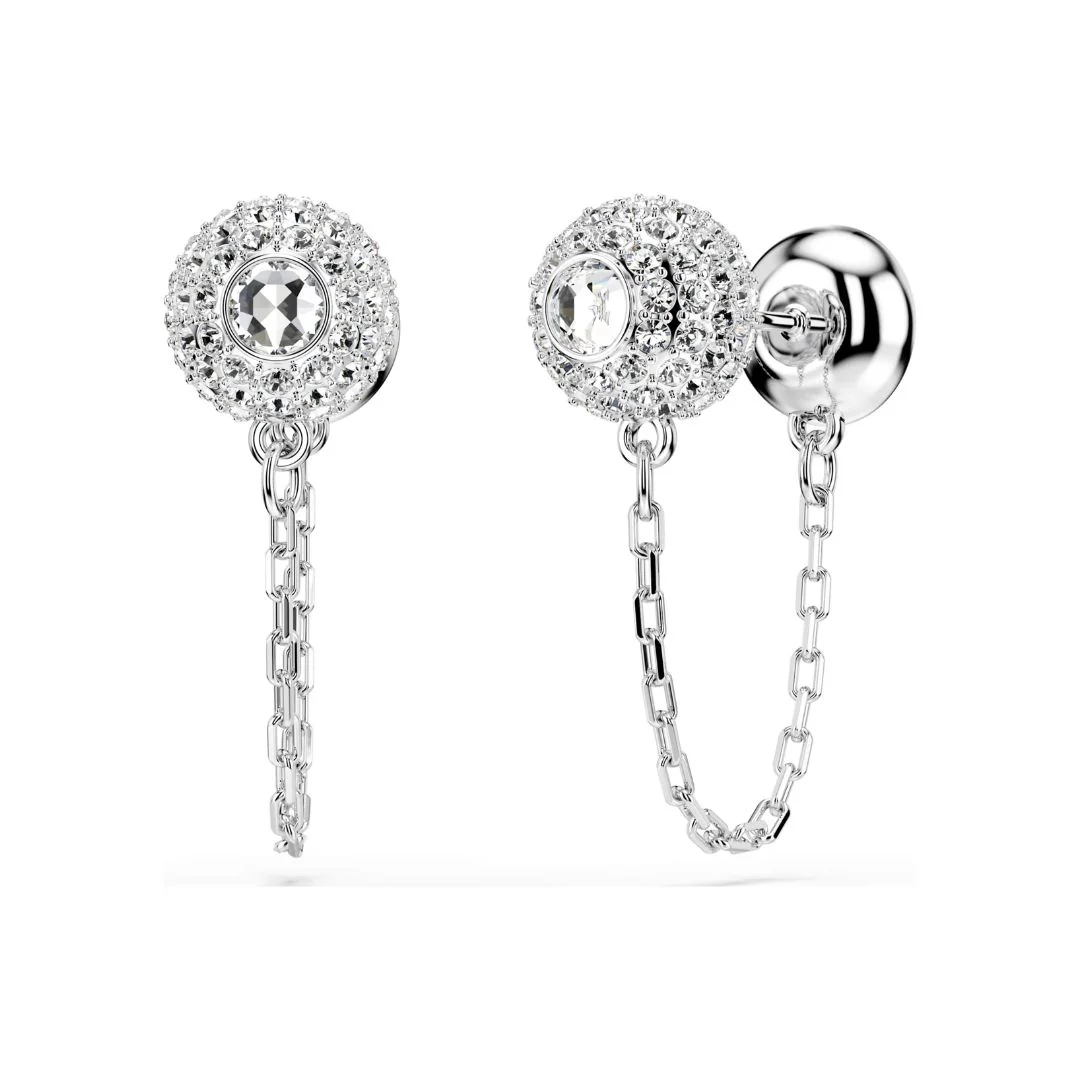 Swarovski Una Angelic korvakorut, vaaleaksi rodinoitu metalli ja kirkkaat kristallit, 5732273 - Image 5