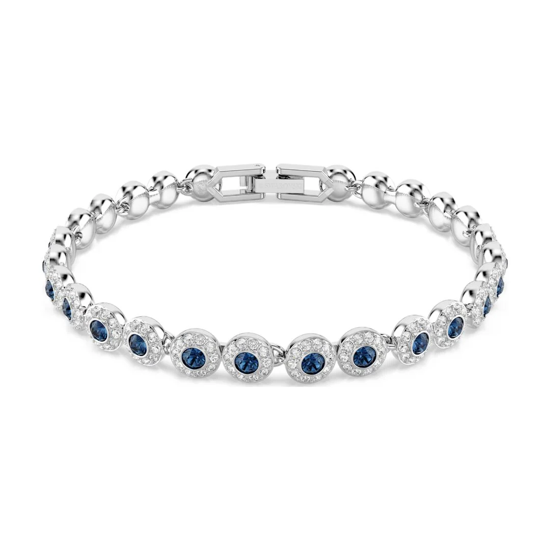Swarovski Una Angelic rannekoru, vaalea metalli ja siniset kristallit 5733401