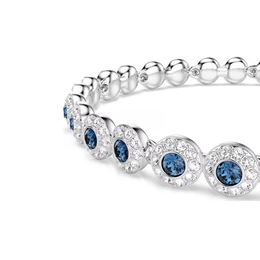 Swarovski Una Angelic rannekoru, vaalea metalli ja siniset kristallit 5733401 - Image 3