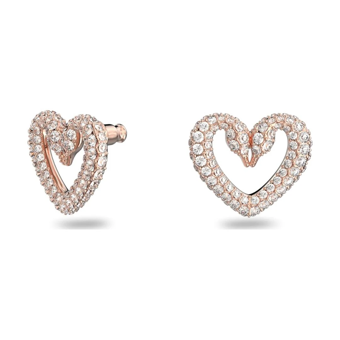 Swarovski Una ruusukullan väriset kristallikorvakorut - Image 2