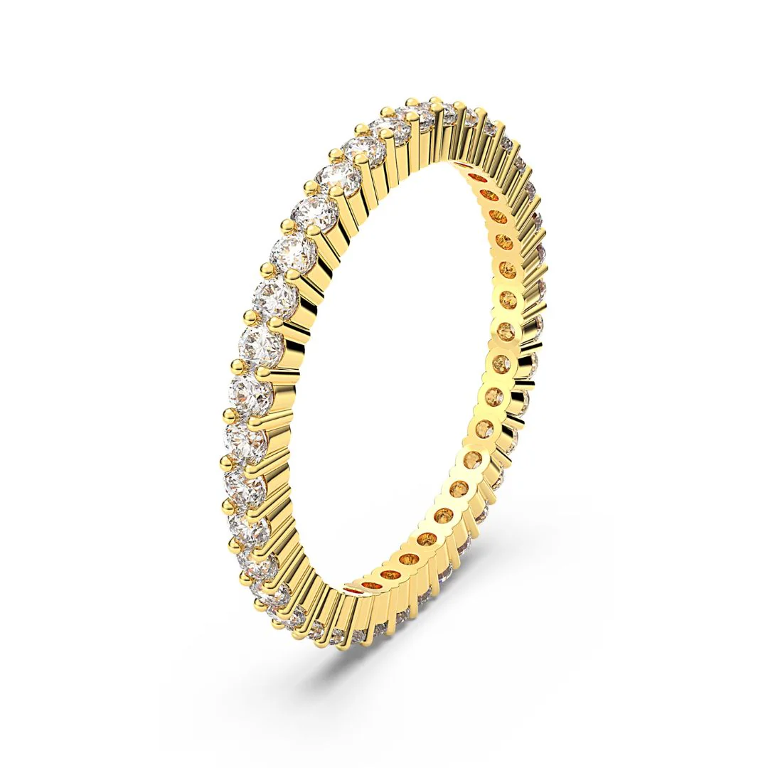 Swarovski Matrix Vittore sormus, keltakullattu ja kirkkaat kristallit, 5656293