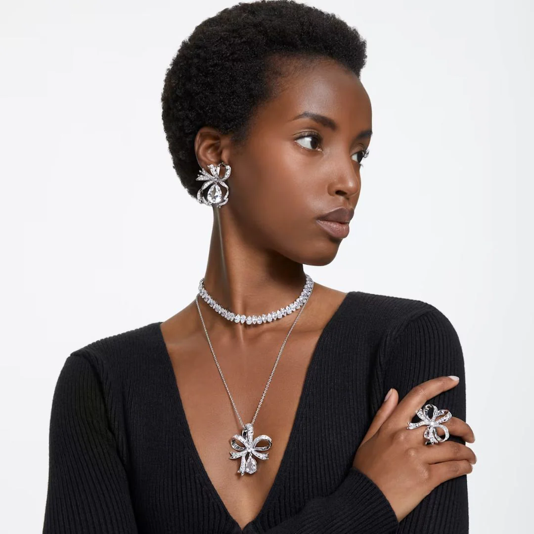 Swarovski Volta kaulakoru, vaalea metalli ja kirkkaat kristallit, 5647561 - Image 3