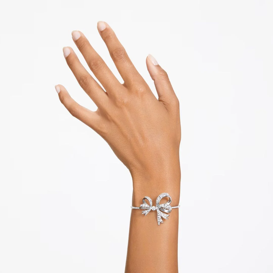 Swarovski Volta rannerengas, vaalea metalli ja kirkkaat kristallit - Image 2