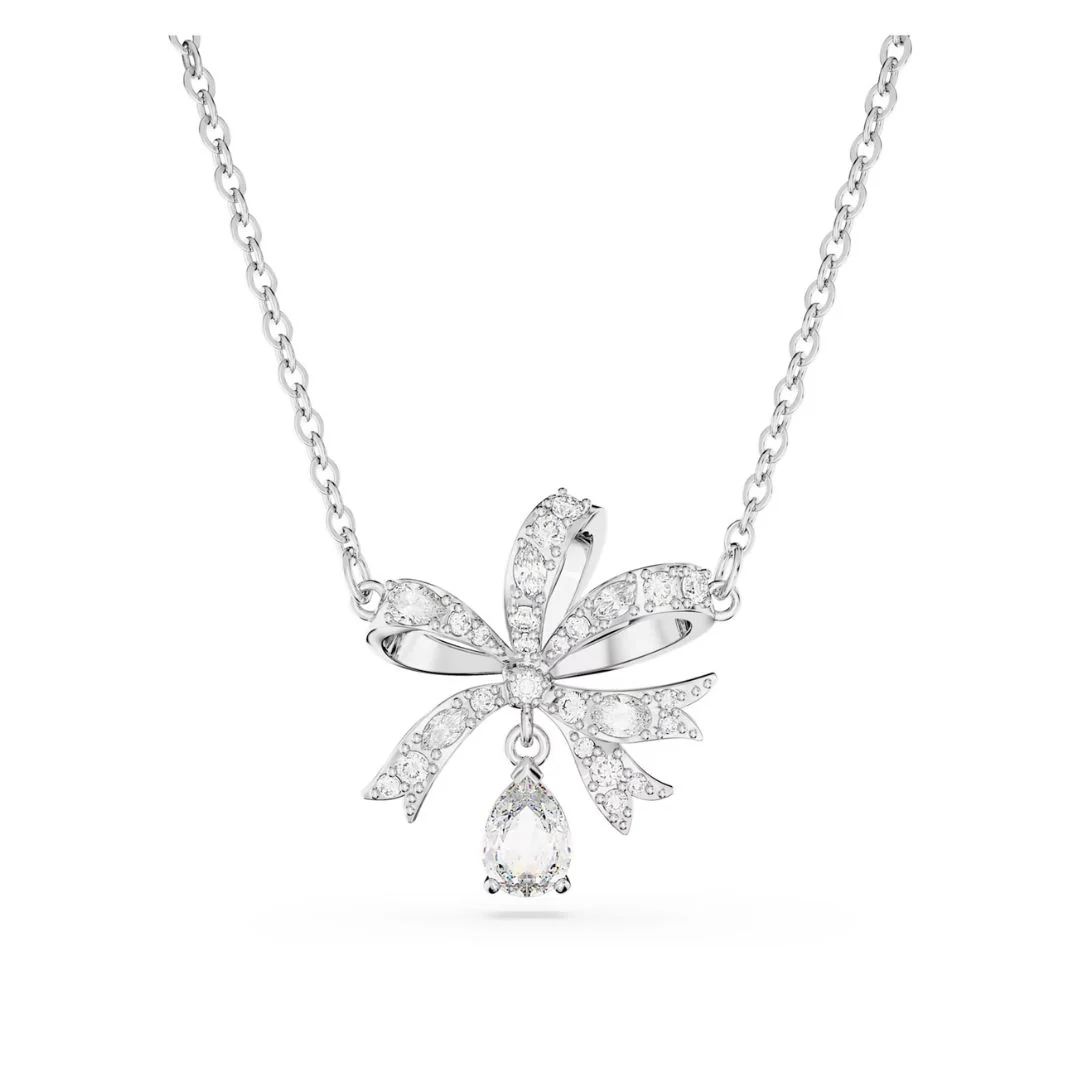 Swarovski Volta kaulakoru, vaalea metalli ja kirkkaat kristallit
