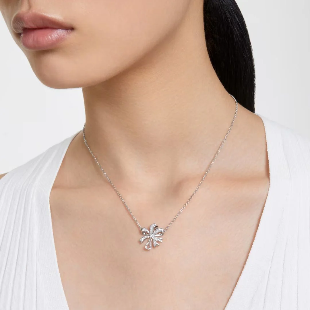 Swarovski Volta kaulakoru, vaalea metalli ja kirkkaat kristallit - Image 2