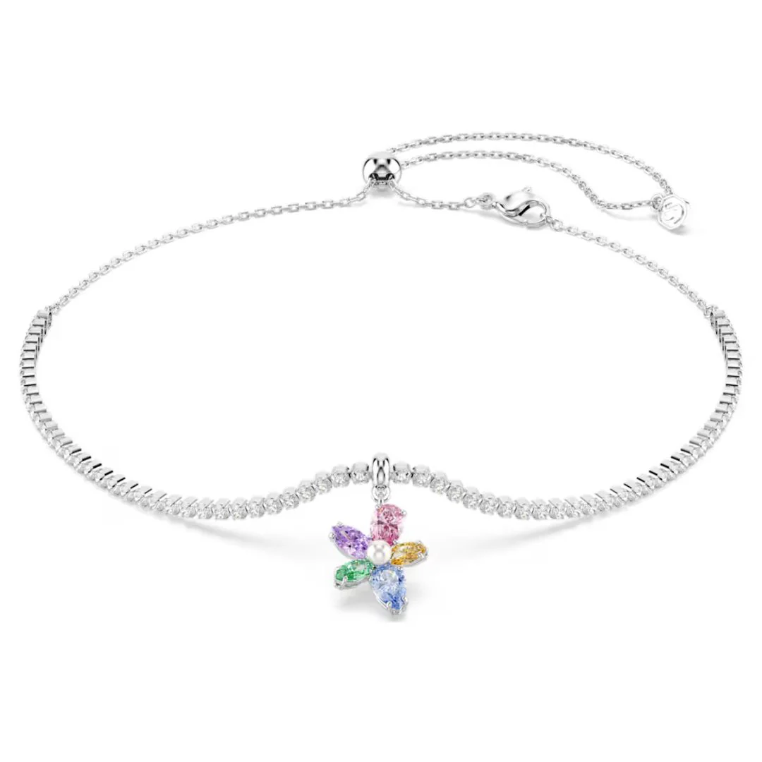Swarovski x Ariana Grande choker kaulakoru, kukkakoriste ja moniväriset kristallit, 5749189