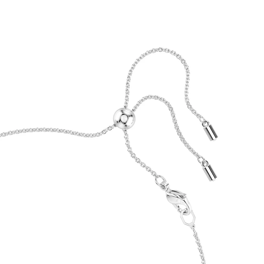 Swarovski x Ariana Grande Choker kaulakoru, vaalea metalli, kirkkaat kristallit ja valkoiset helmet, 5720865 - Image 3