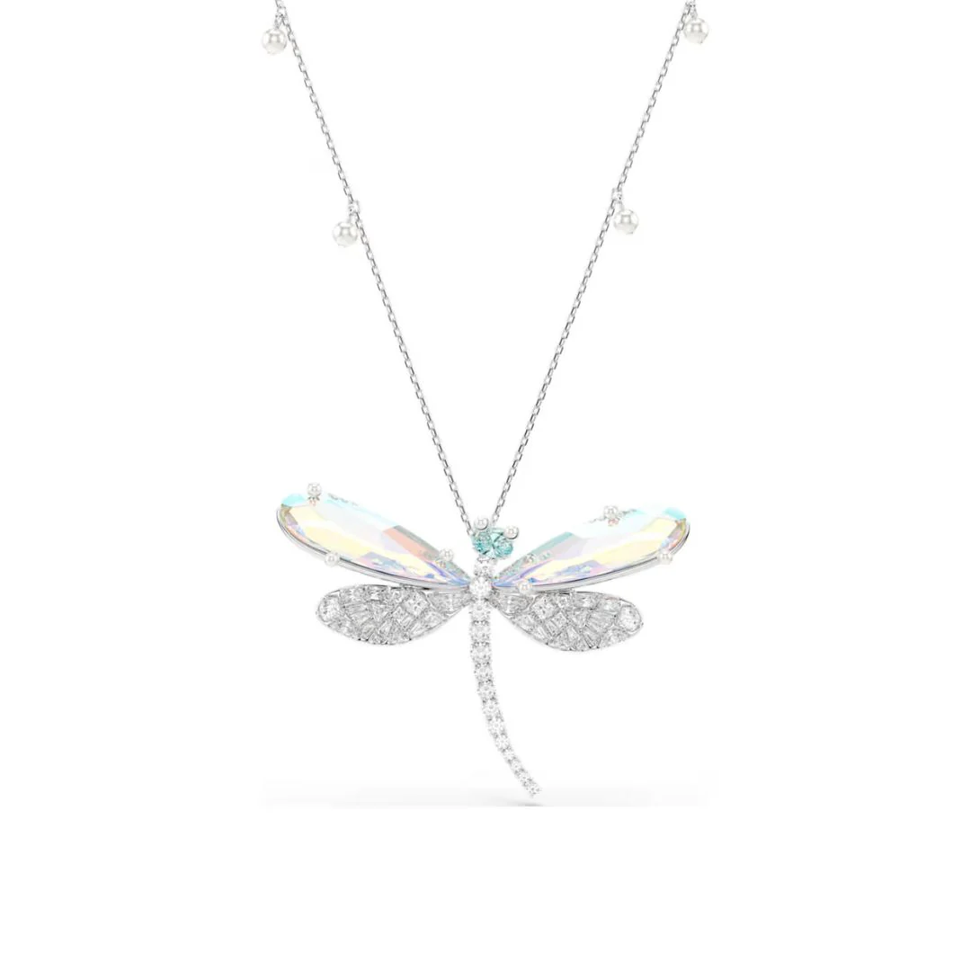 Swarovski x Ariana Grande Dragonfly kaulakoru ja rintakoru kristalleilla ja helmillä, 5737429