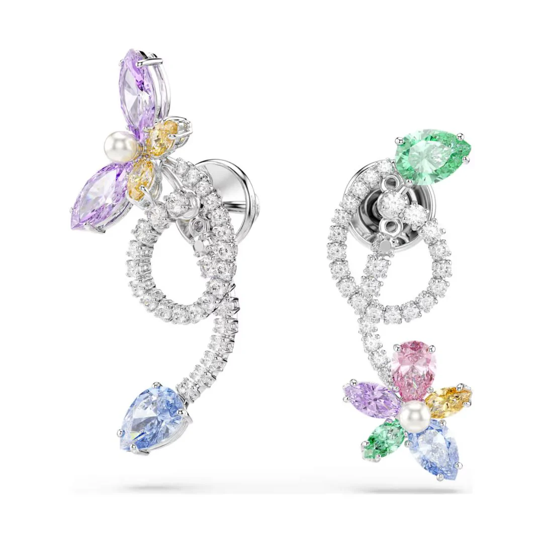 Swarovski x Ariana Grande Dragonfly korvakorut erivärisillä kristalleilla ja helmillä, 5749190 - Image 3