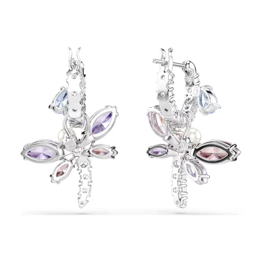 Swarovski x Ariana Grande Dragonfly korvakorut värillisillä kristalleilla ja helmellä, 5749185 - Image 5