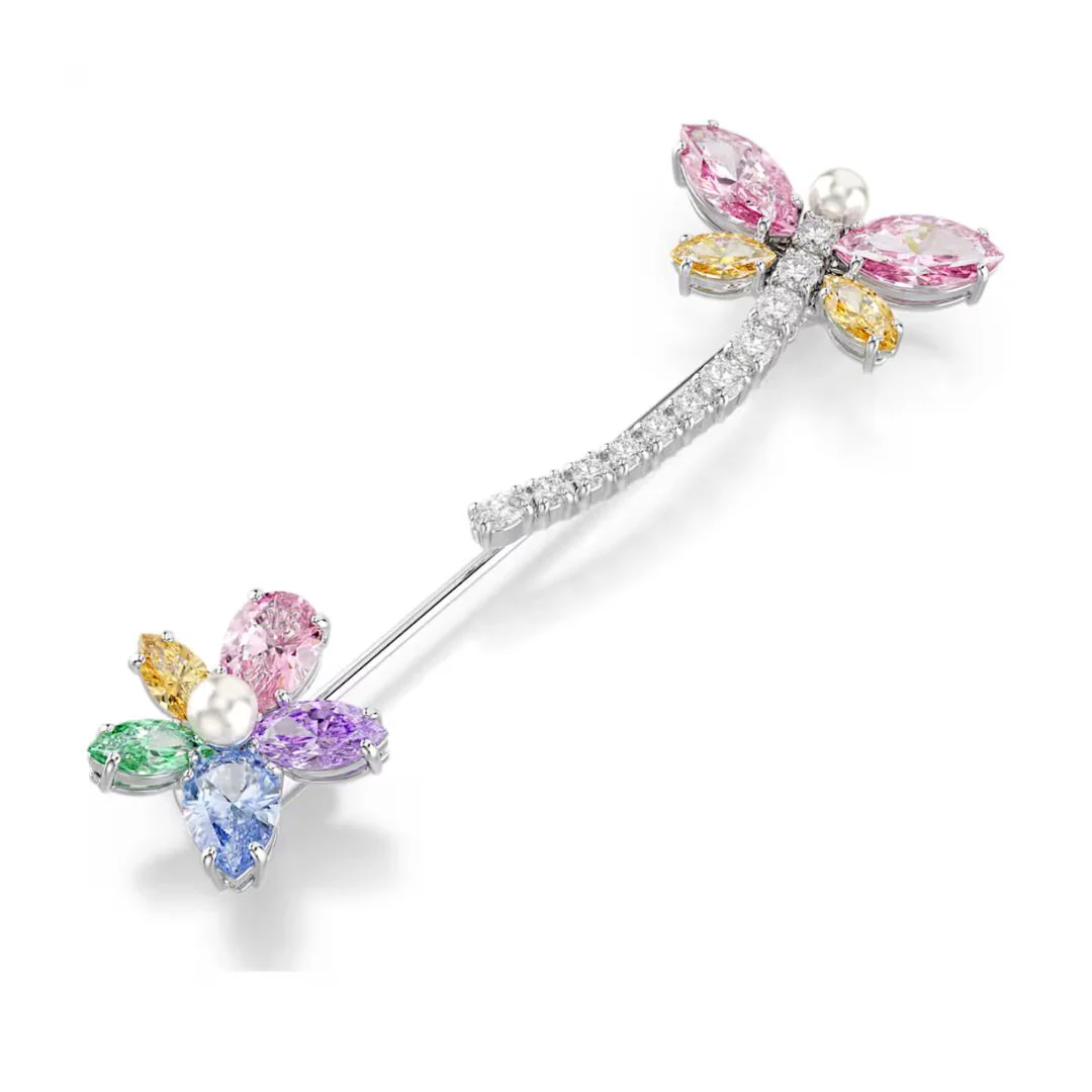 Swarovski x Ariana Grande Dragonfly rintakoru erivärisillä kristalleilla, 5737428 - Image 4