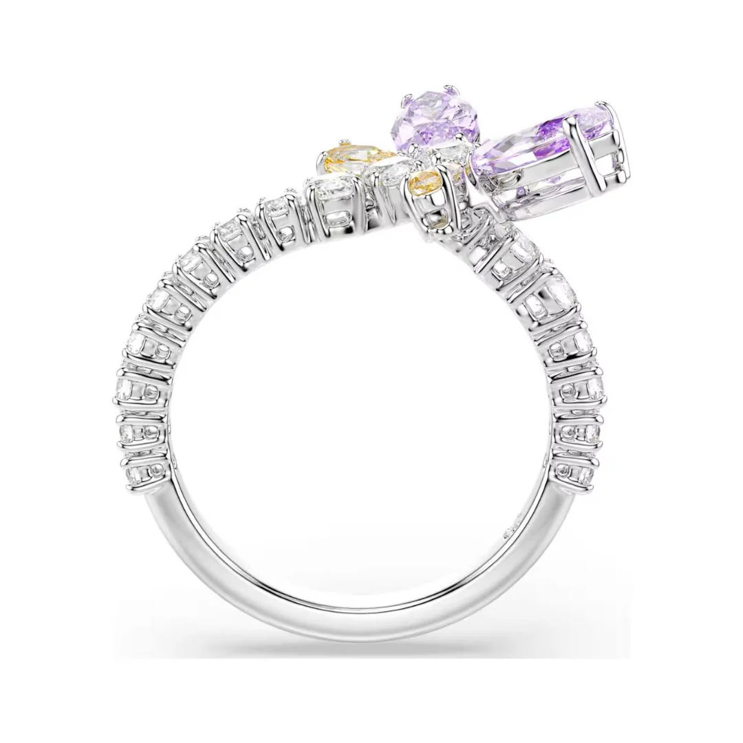 Swarovski x Ariana Grande Dragonfly sormus, moniväriset kristallit ja helmi, 5737368 - Image 4