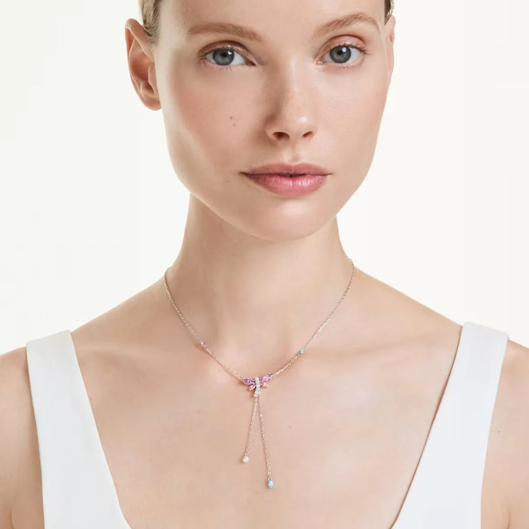 Swarovski x Ariana Grande Dragonfly Y kaulakoru erivärisillä kristalleilla ja helmillä, 5749183 - Image 2