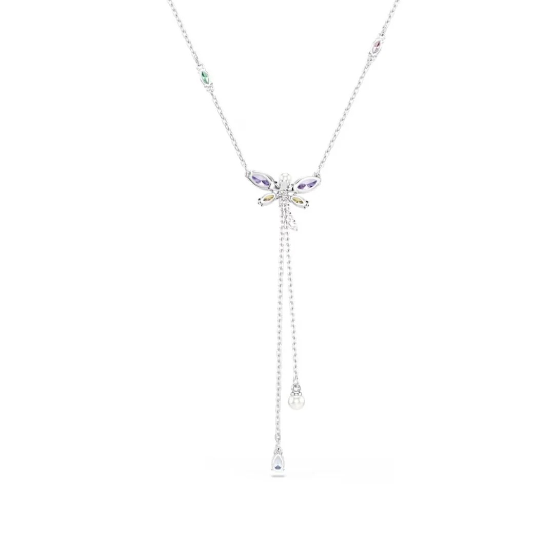 Swarovski x Ariana Grande Dragonfly Y kaulakoru erivärisillä kristalleilla ja helmillä, 5749183 - Image 4