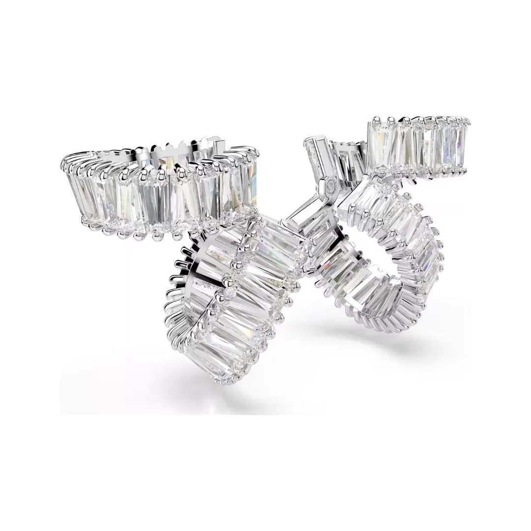 Swarovski x Ariana Grande ear cuff korvakorut, vaalea metalli ja kirkkaat kristallit 5720872 - Image 2