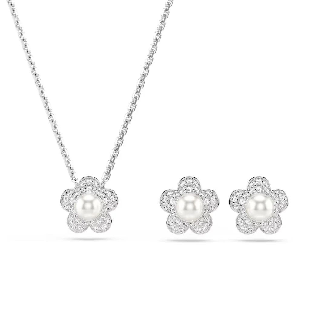 Swarovski x Ariana Grande kaulakoru- ja korvakorusetti, kirkkaat kristallit, 5749180