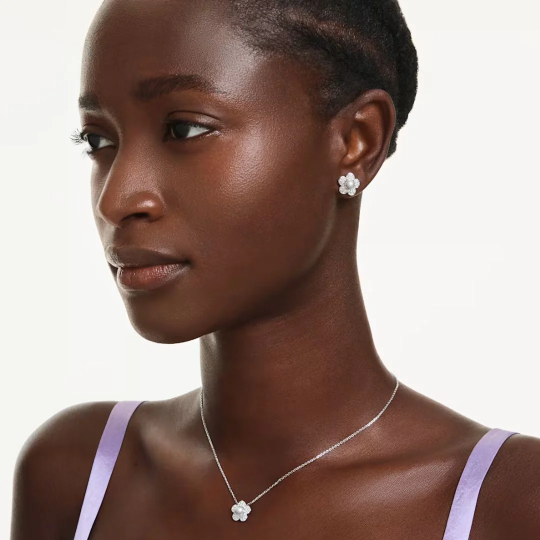 Swarovski x Ariana Grande kaulakoru- ja korvakorusetti, kirkkaat kristallit, 5749180 - Image 3