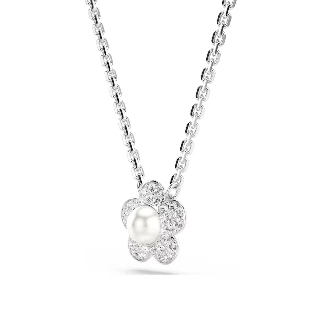Swarovski x Ariana Grande kaulakoru kukkariipuksella, valkoinen helmi ja kristallit, 5755817 - Image 2