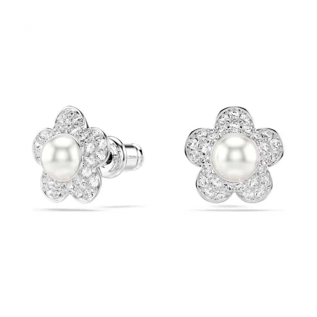 Swarovski x Ariana Grande korvakorut, valkoinen helmi ja kristallit, 5756098