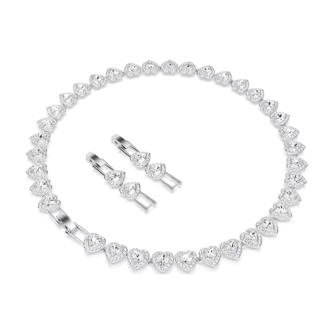 Swarovski x Ariana Grande Tennis kaulakoru, vaalea metalli ja kirkkaat kristallit, 5720857 - Image 3