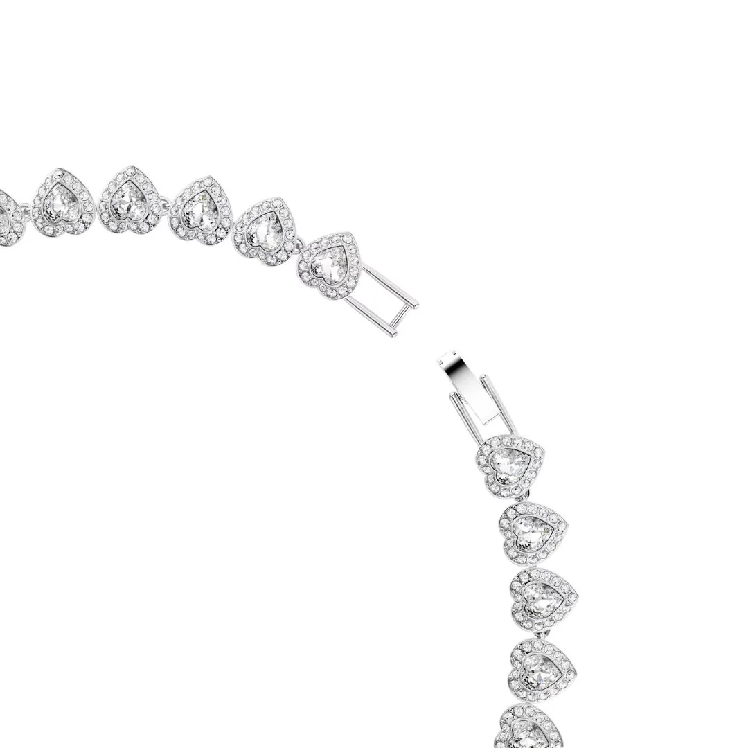 Swarovski x Ariana Grande Tennis kaulakoru, vaalea metalli ja kirkkaat kristallit, 5720857 - Image 4