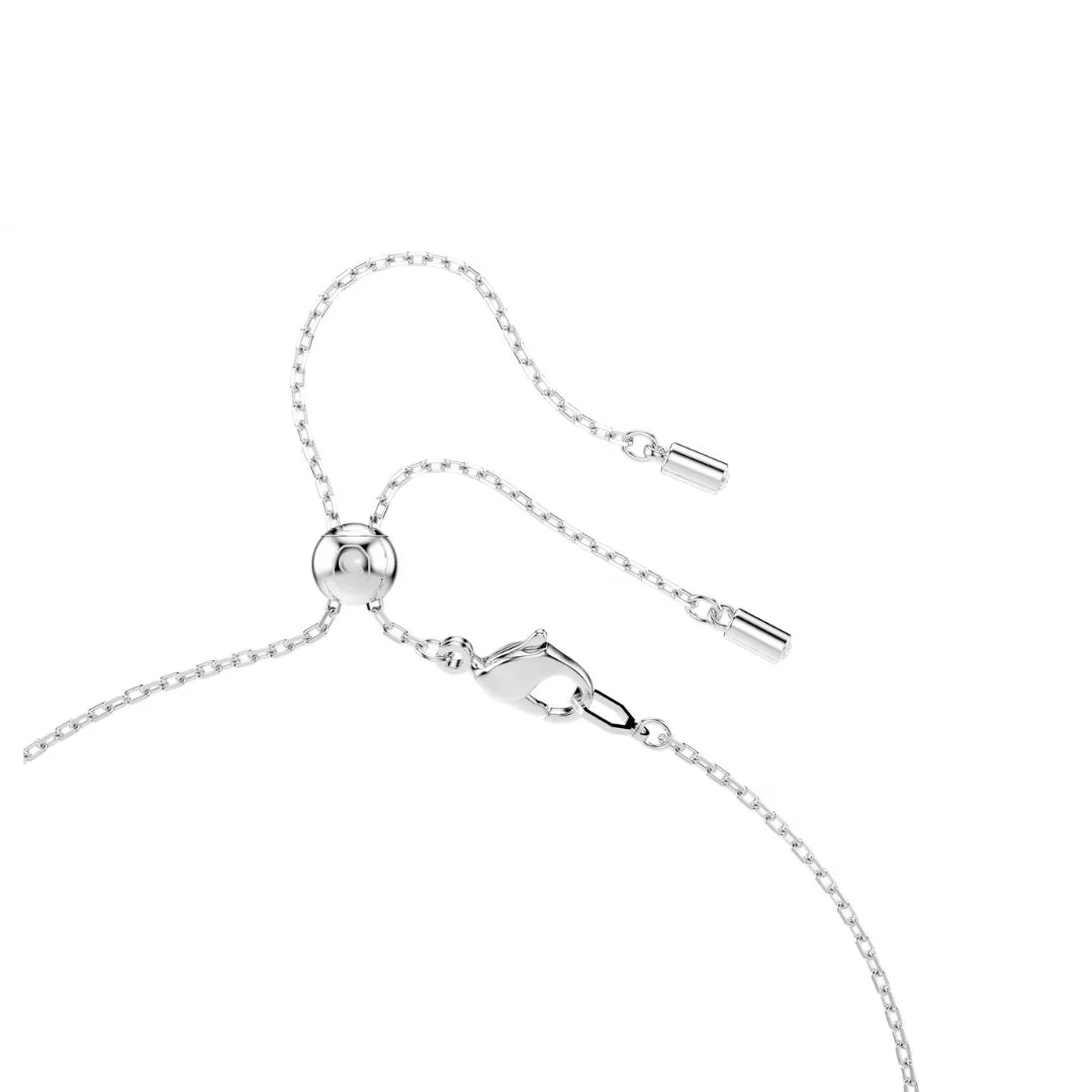 Swarovski x Ariana Grande Y kaulakoru, vaalea metalli, kirkkaat kristallit ja valkoiset helmet, 5720855 - Image 5