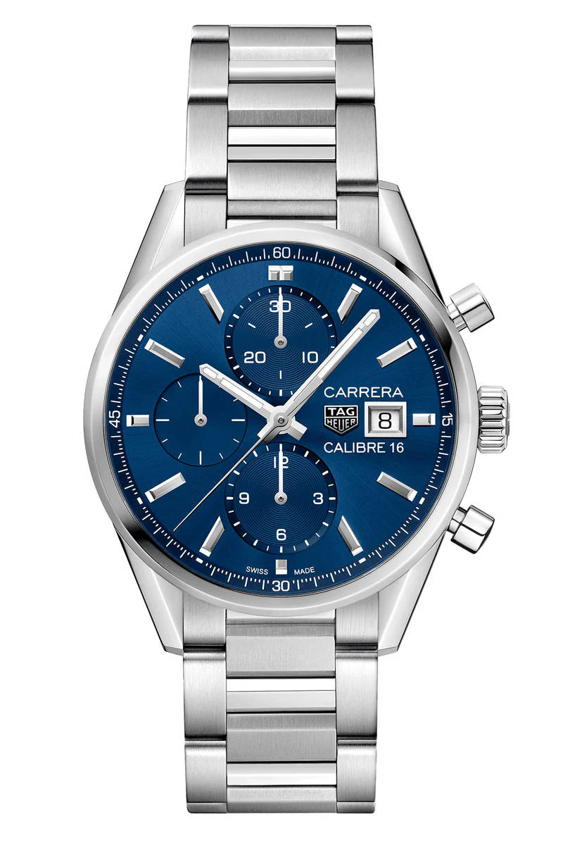 TAG Heuer Carrera Calibre 16 Automatic Chronograph, miesten rannekello CBK2112.BA0715